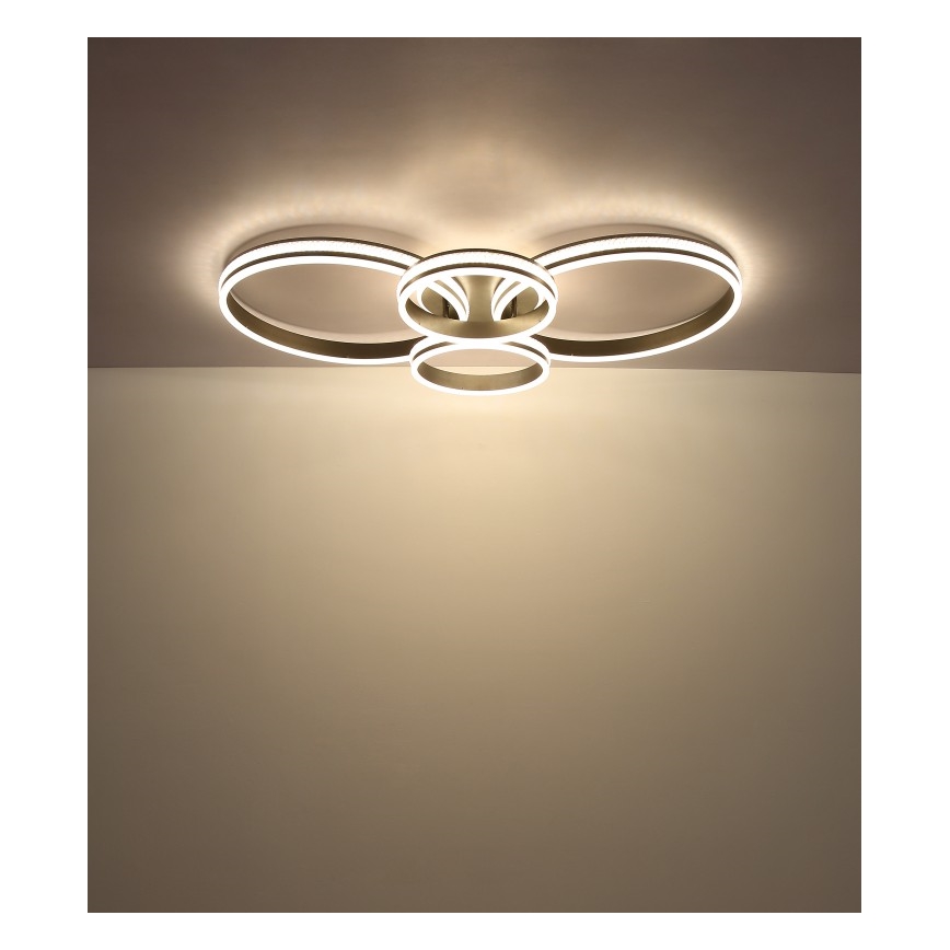 Globo - LED Stropna svetilka LED/39W/230V 2700/4500/6500K 106x60 cm antracit