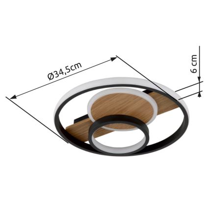 Globo - LED Stropna svetilka LED/24W/230V