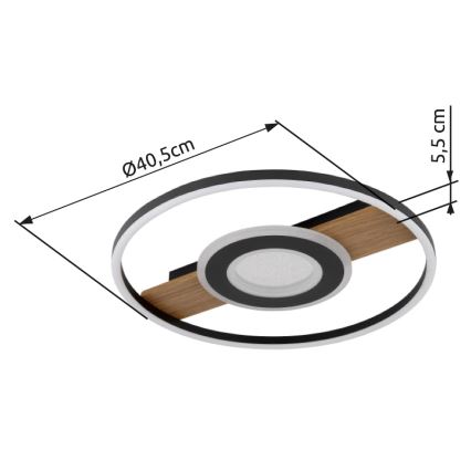Globo - LED Stropna svetilka LED/24W/230V