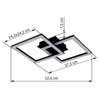 Globo - LED Stropna svetilka LED/20W/230V