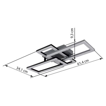 Globo - LED Stropna svetilka LED/24W/230V