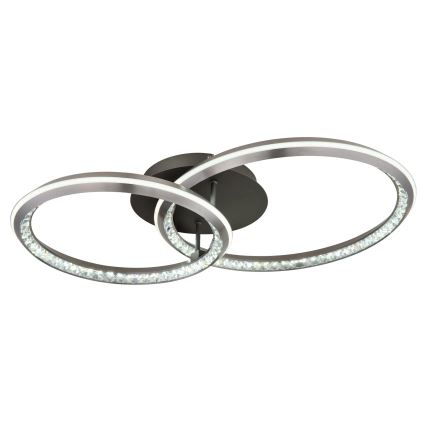 Globo - Zatemnljiva LED stropna svetilka LED/50W/230V 2700-6000K 50x75 cm + daljinski upravljalnik
