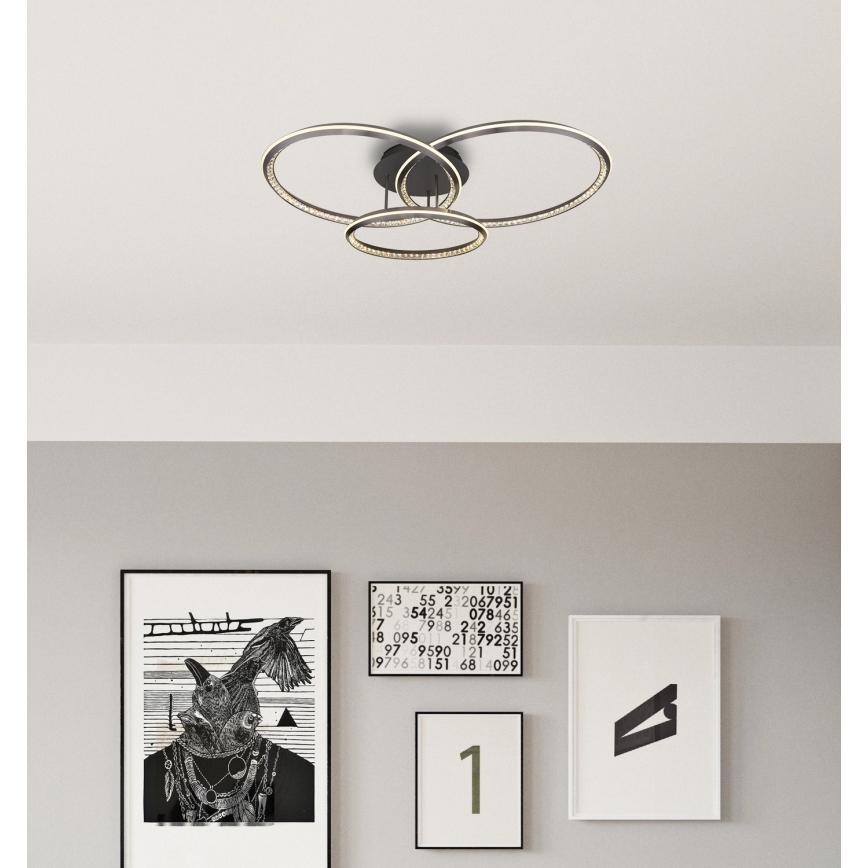 Globo - Zatemnljivo stropno LED svetilo LED/72W/230V 2700-6000K 50x75 cm + z daljinskim upravljalnikom