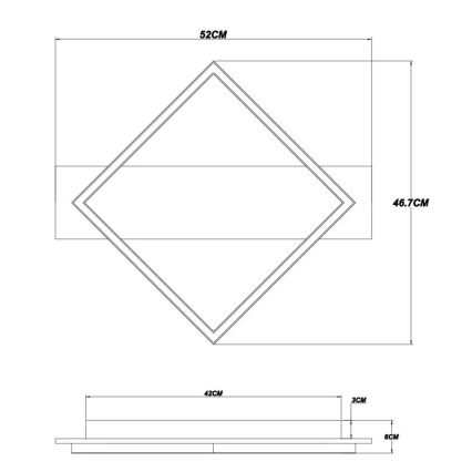 Globo - LED Stropna svetilka LED/18W/230V