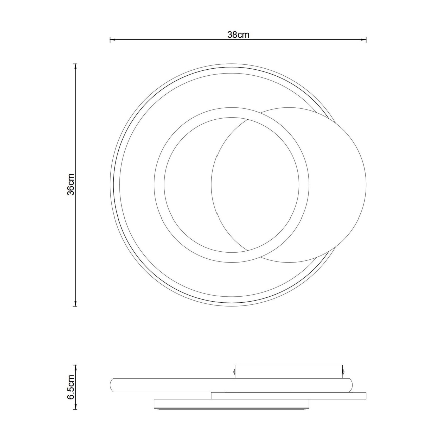 Globo - LED Stropna svetilka LED/24W/230V