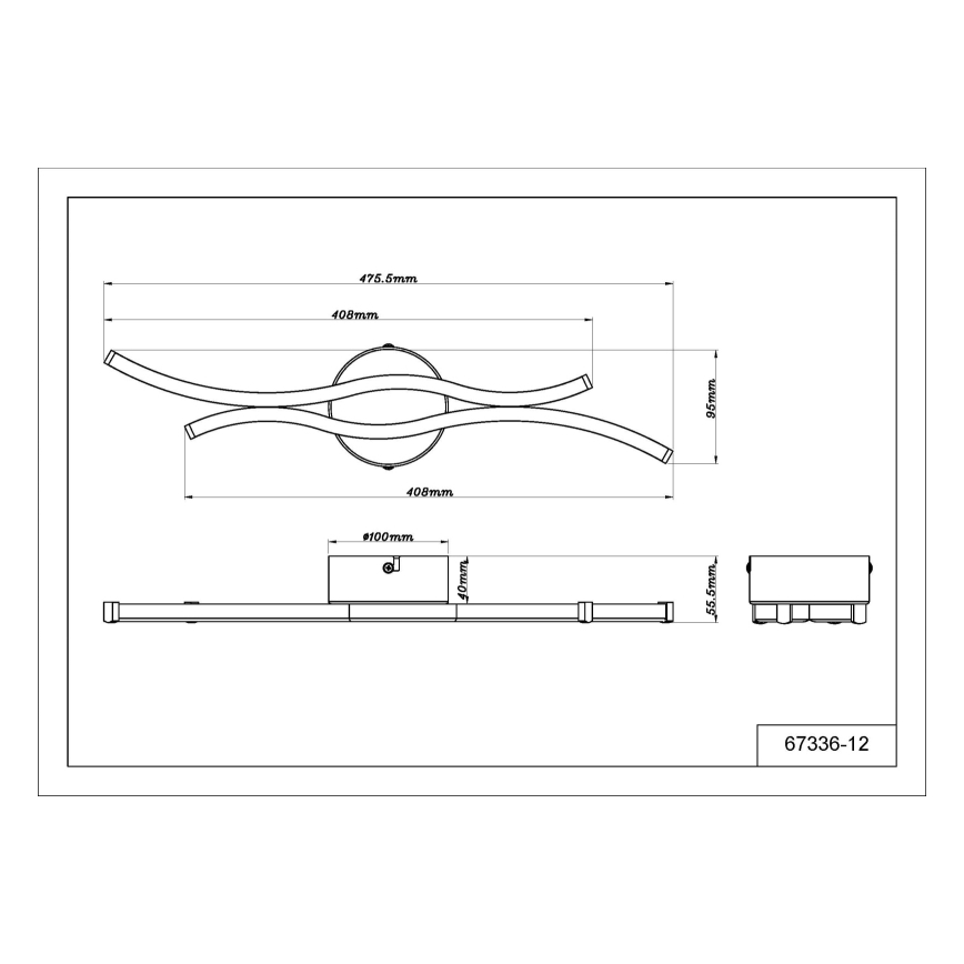Globo - LED Stropna svetilka LED/12W/230V 3000K