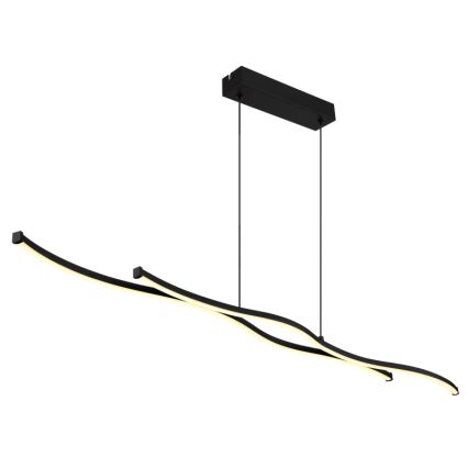 Globo - LED Lestenec na vrvici LED/30W/230V 3000K črna