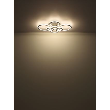 Globo - LED Zatemnitvena stropna svetilka LED/60W/230V 2700-6000K 56x78 cm antracit + Daljinski upravljalnik