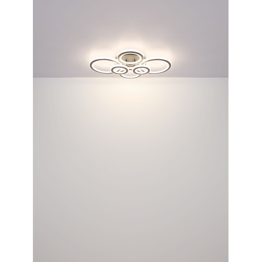Globo - LED Zatemnitvena stropna svetilka LED/60W/230V 2700-6000K 56x78 cm antracit + Daljinski upravljalnik
