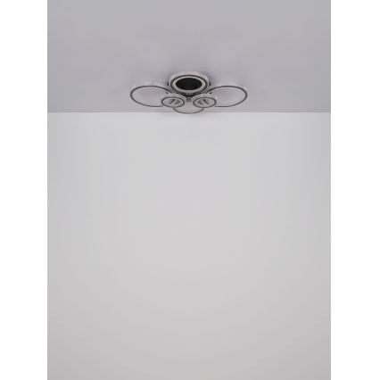 Globo - LED Zatemnitvena stropna svetilka LED/60W/230V 2700-6000K 56x78 cm antracit + Daljinski upravljalnik
