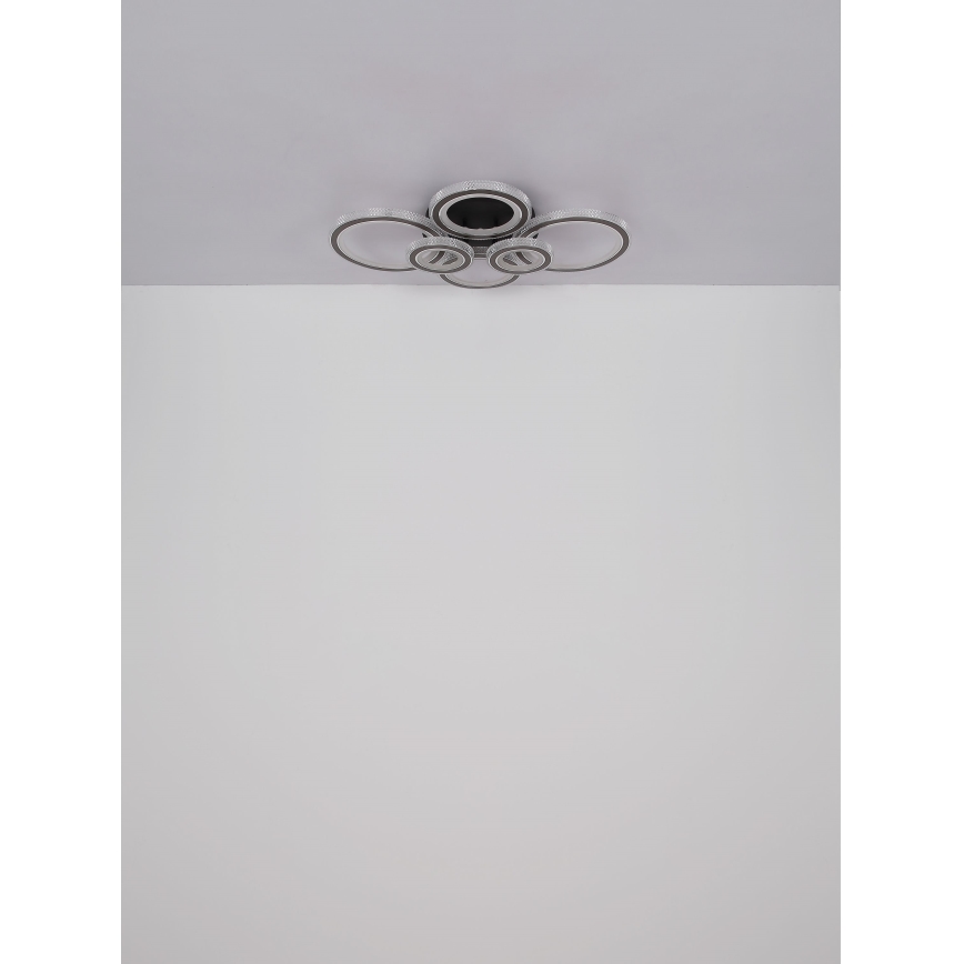 Globo - LED Zatemnitvena stropna svetilka LED/60W/230V 2700-6000K 56x78 cm antracit + Daljinski upravljalnik