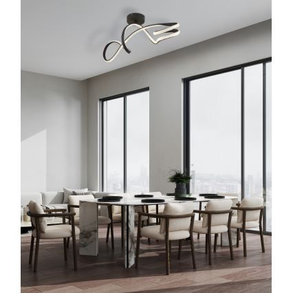 Globo - LED Lestenec LED/30W/230V črna