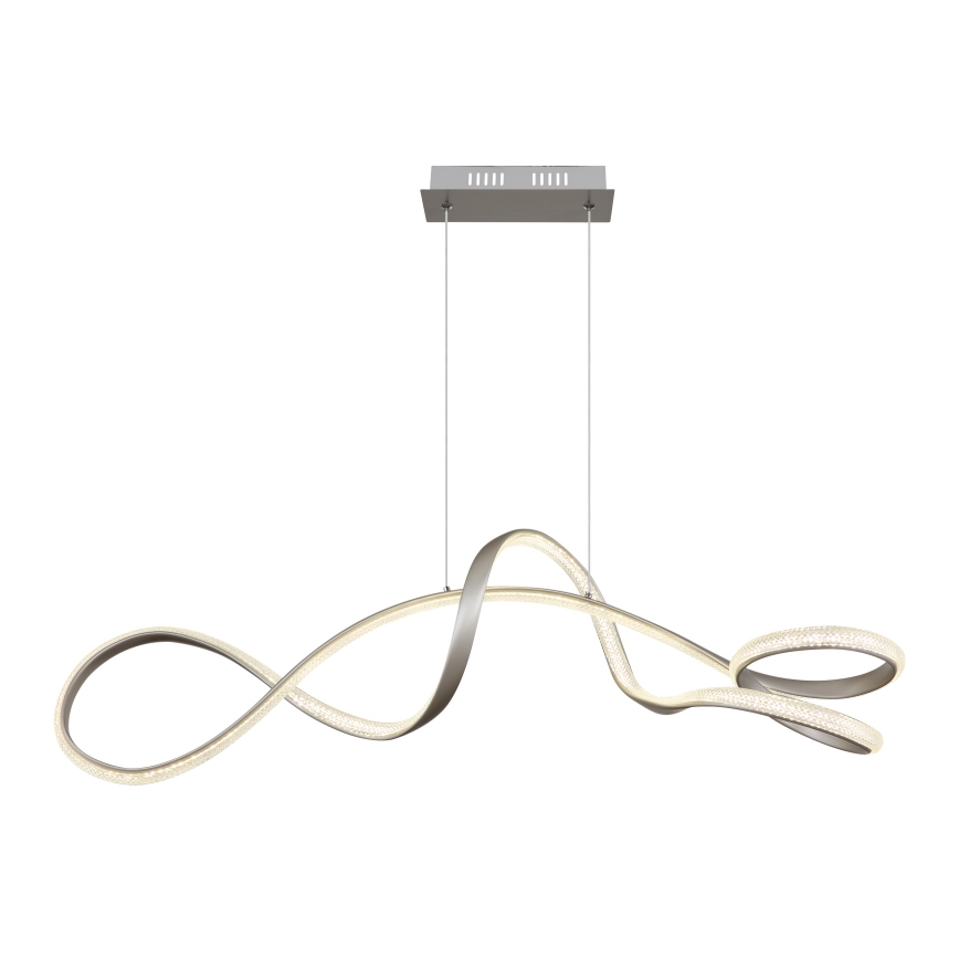 Globo - LED Lestenec na vrvici LED/40W/230V mat krom