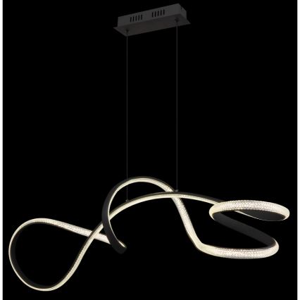 Globo - LED Lestenec na vrvici LED/40W/230V črna