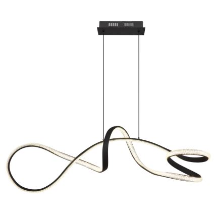 Globo - LED Lestenec na vrvici LED/40W/230V črna