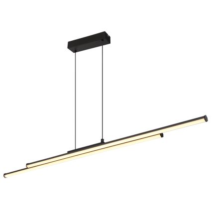 Globo - LED Lestenec na vrvici LED/24W/230V 3000K črna