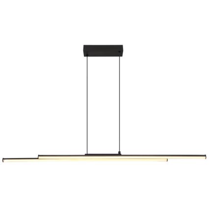 Globo - LED Lestenec na vrvici LED/24W/230V 3000K črna
