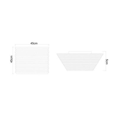 Globo - LED Stropna svetilka LED/30W/230V 3000K 45x45 cm les