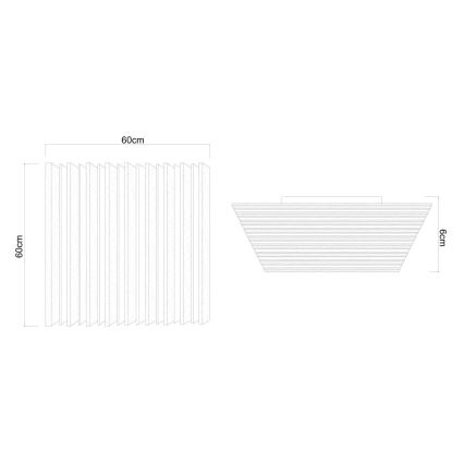 Globo - LED stropna svetilka z zatemnjevanjem LED/40W/230V 2700-6000K 60x60 cm + daljinski upravljalnik