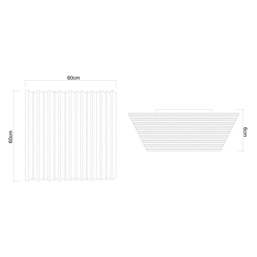 Globo - LED stropna svetilka z zatemnjevanjem LED/40W/230V 2700-6000K 60x60 cm + daljinski upravljalnik