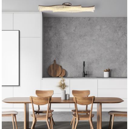 Globo - LED Stropna svetilka LED/35W/230V 3200K 18x108 cm mat krom