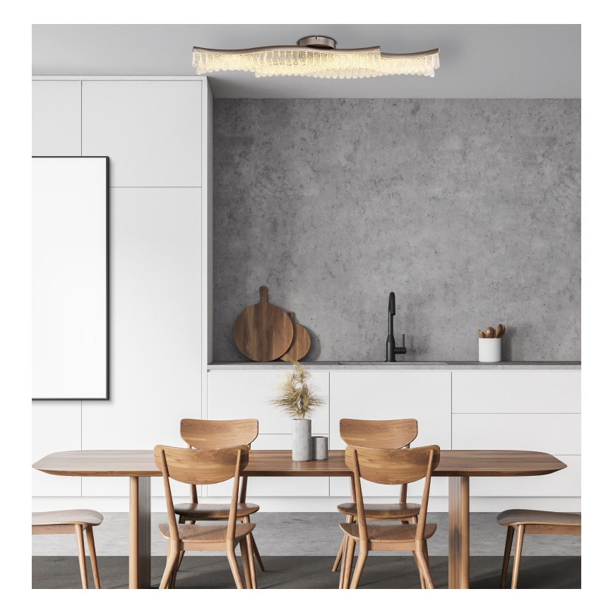 Globo - LED Stropna svetilka LED/35W/230V 3200K 18x108 cm mat krom