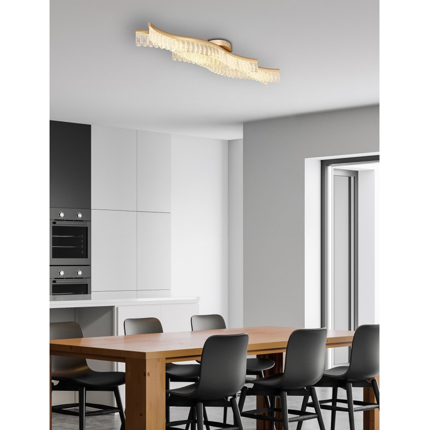 Globo - LED Stropna svetilka LED/35W/230V 3200K 18x108 cm zlata