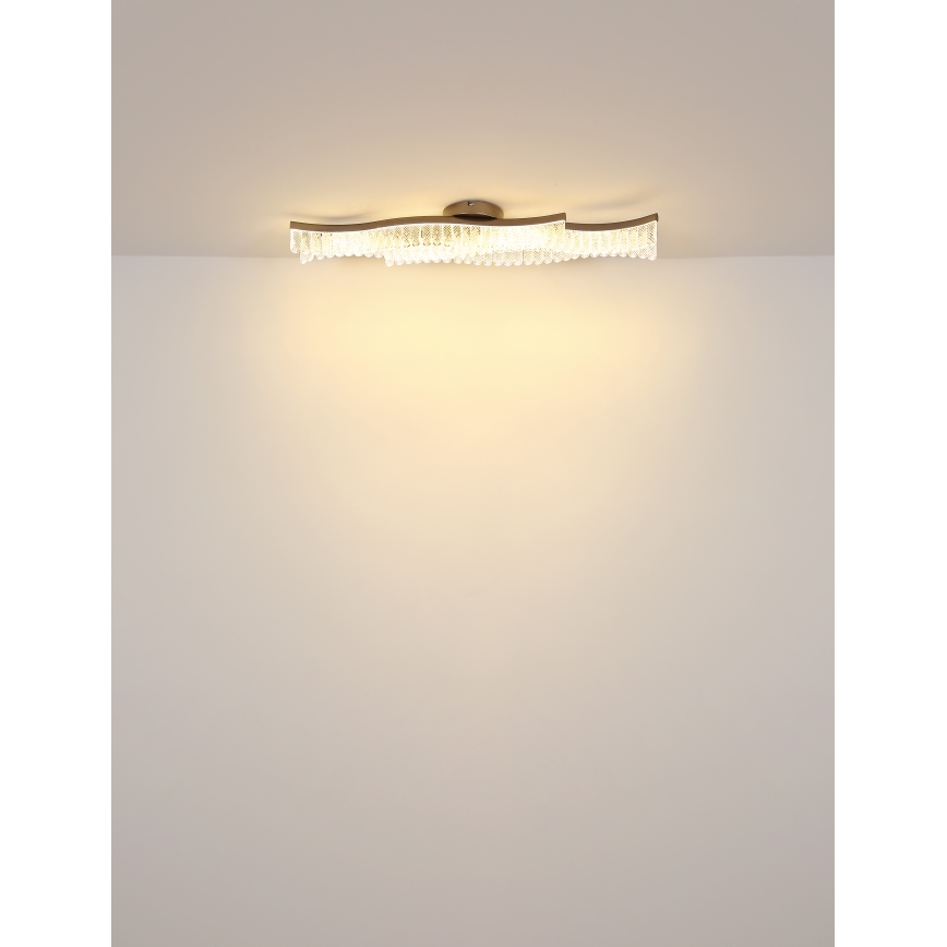 Globo - LED Stropna svetilka LED/35W/230V 3200K 18x108 cm zlata