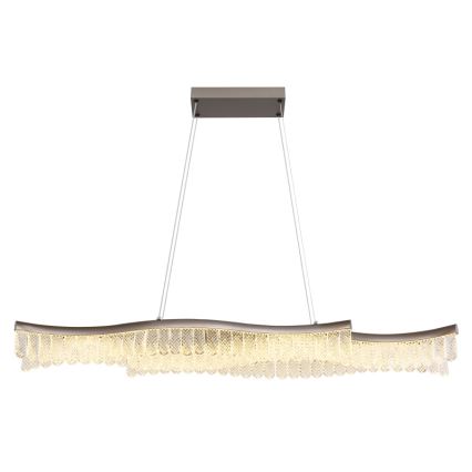 Globo - LED Lestenec na vrvici LED/35W/230V 3200K mat krom