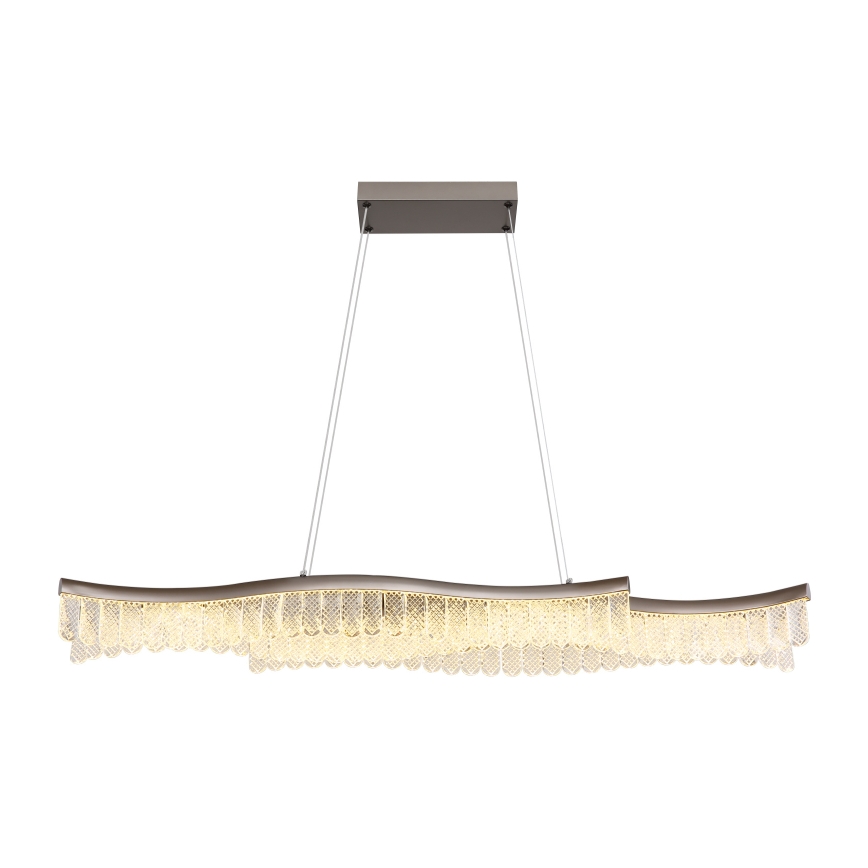 Globo - LED Lestenec na vrvici LED/35W/230V 3200K mat krom