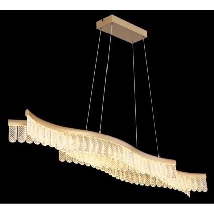 Globo - LED Lestenec na vrvici LED/35W/230V 3200K zlata