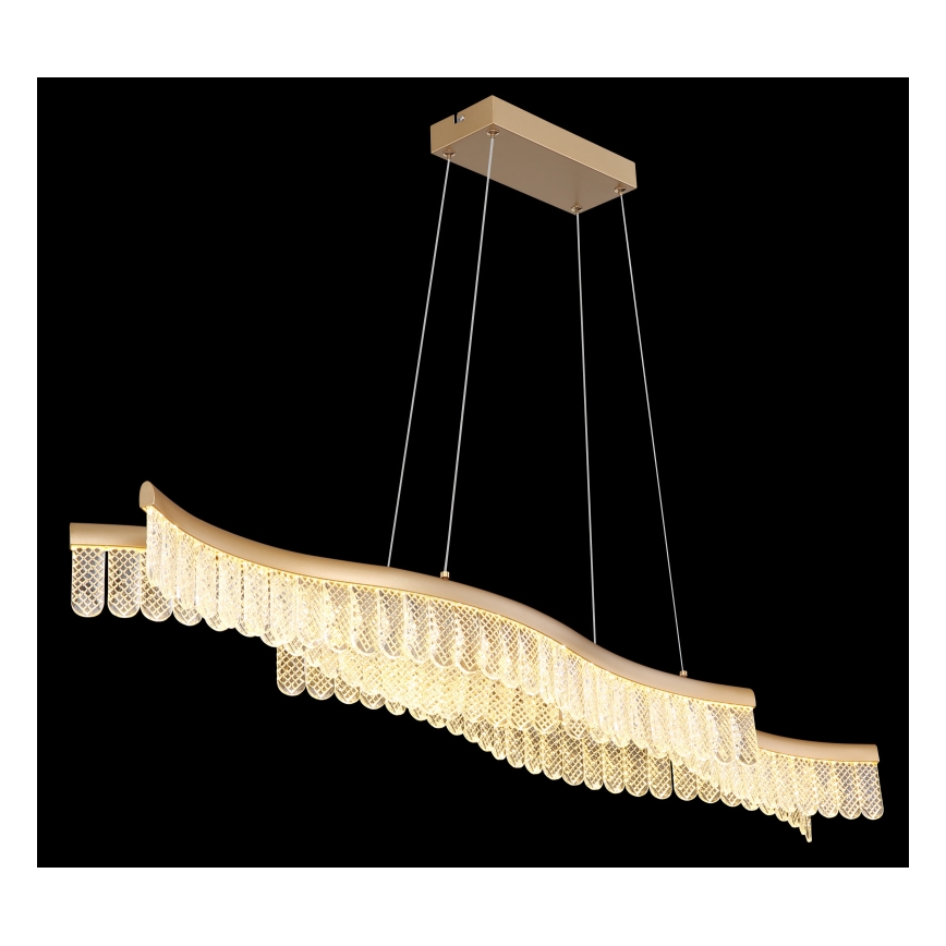 Globo - LED Lestenec na vrvici LED/35W/230V 3200K zlata