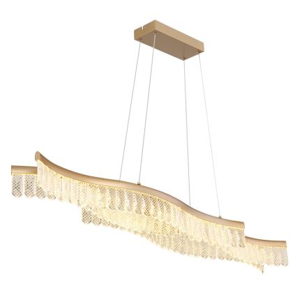 Globo - LED Lestenec na vrvici LED/35W/230V 3200K zlata