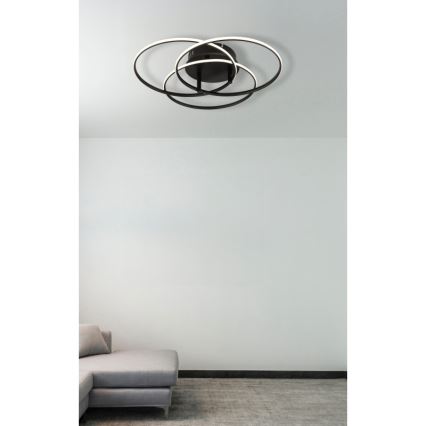 Globo - LED Stropna svetilka LED/40W/230V 4000K pr. 45,6 cm črna