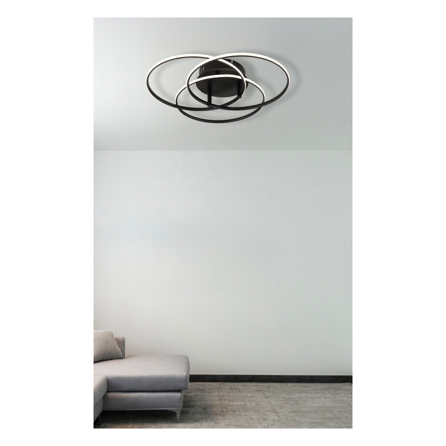 Globo - LED Stropna svetilka LED/40W/230V 4000K pr. 45,6 cm črna