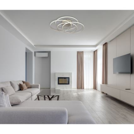 Globo - LED Stropna svetilka LED/55W/230V 4000K pr. 51,5 cm mat krom