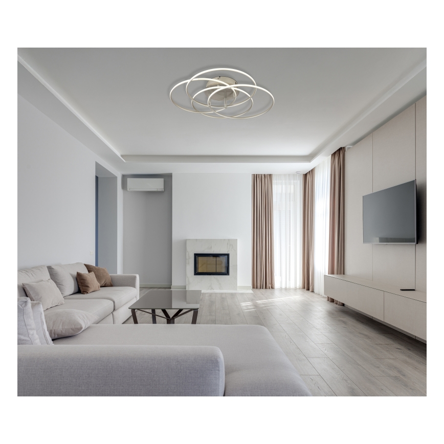 Globo - LED Stropna svetilka LED/55W/230V 4000K pr. 51,5 cm mat krom