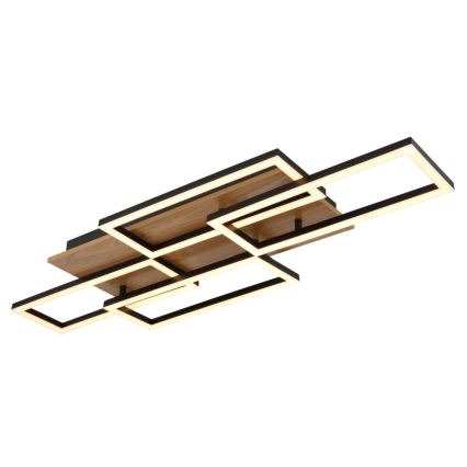 Globo - LED zatemnljivo stropno svetilo LED/40W/230V 2700-6500K 32,5x87,5 cm rjava/črna + daljinski upravljalnik