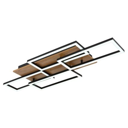Globo - LED zatemnljivo stropno svetilo LED/40W/230V 2700-6500K 32,5x87,5 cm rjava/črna + daljinski upravljalnik