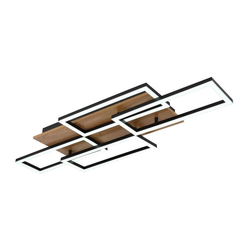 Globo - LED zatemnljivo stropno svetilo LED/40W/230V 2700-6500K 32,5x87,5 cm rjava/črna + daljinski upravljalnik