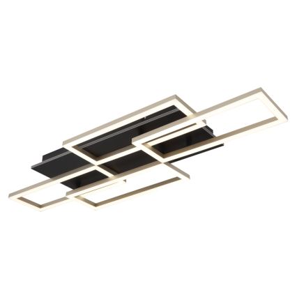Globo - LED zatemnljivo stropno svetilo LED/40W/230V 2700-6500K 32,5x87,5 cm črna + daljinski upravljalnik