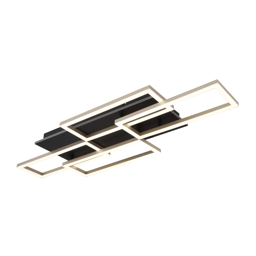 Globo - LED zatemnljivo stropno svetilo LED/40W/230V 2700-6500K 32,5x87,5 cm črna + daljinski upravljalnik