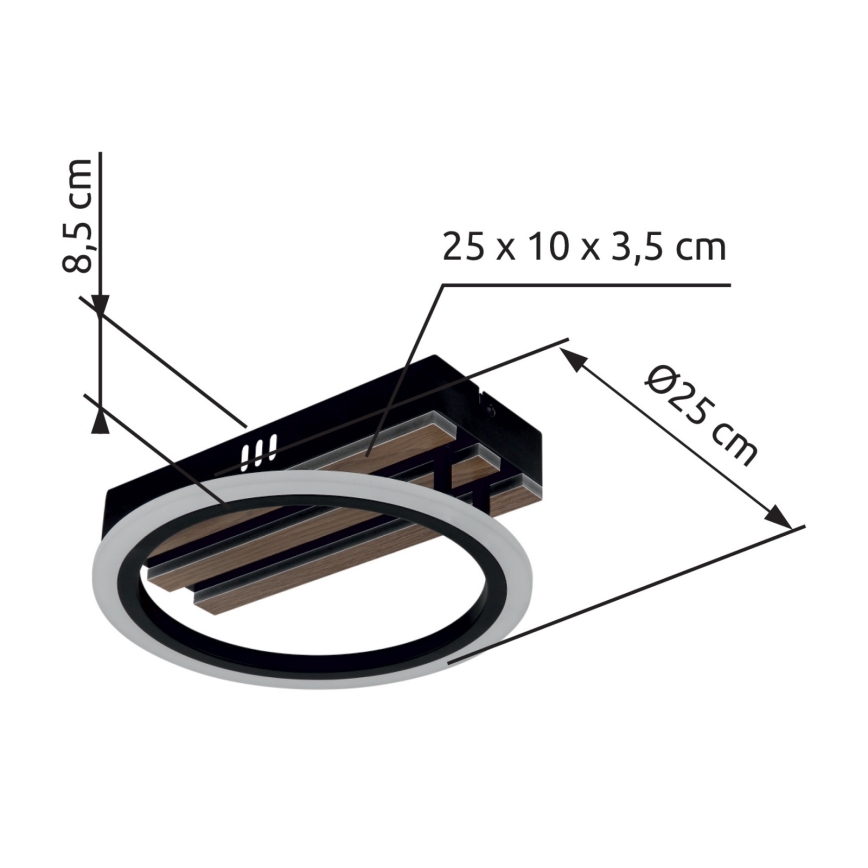 Globo - LED stropna svetilka LED/10W/230V 3000/4200/6000K