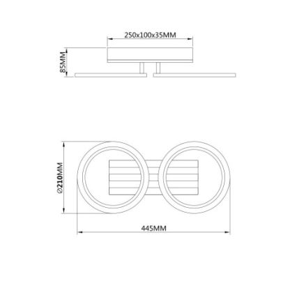 Globo - LED stropna svetilka LED/15W/230V 3000/4200/6000K