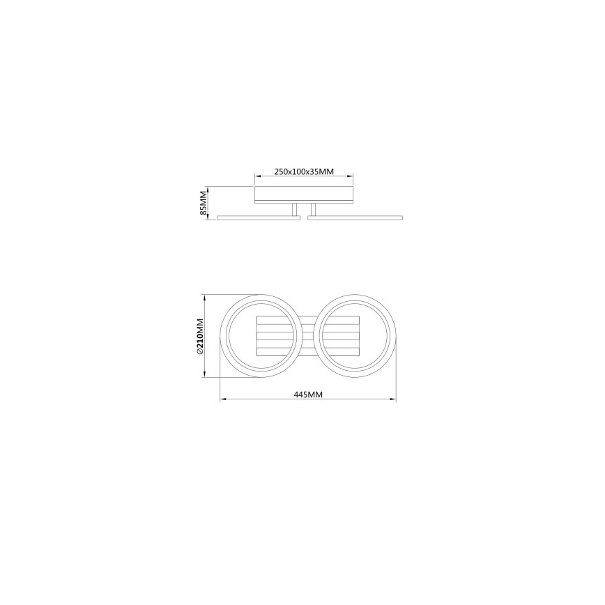 Globo - LED stropna svetilka LED/15W/230V 3000/4200/6000K