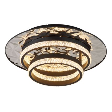 Globo - LED Stropna svetilka LED/24W/230V 3000K 40x50,5 cm črna/sijajni krom
