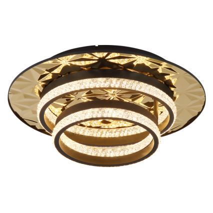 Globo - LED Stropna svetilka LED/24W/230V 3000K 40x50,5 cm črna/zlata