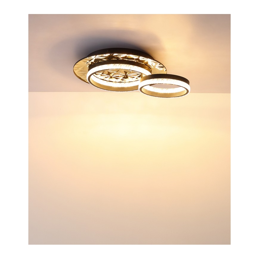Globo - LED Stropna svetilka LED/24W/230V 3000K 40x50,5 cm črna/zlata