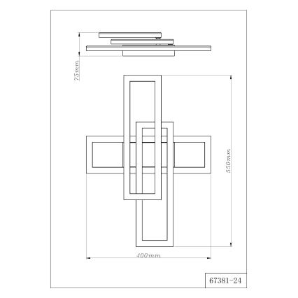 Globo - LED stropno svetilo LED/24W/230V 3000/4000/6000K