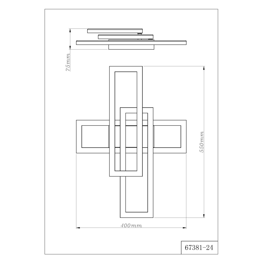 Globo - LED stropno svetilo LED/24W/230V 3000/4000/6000K